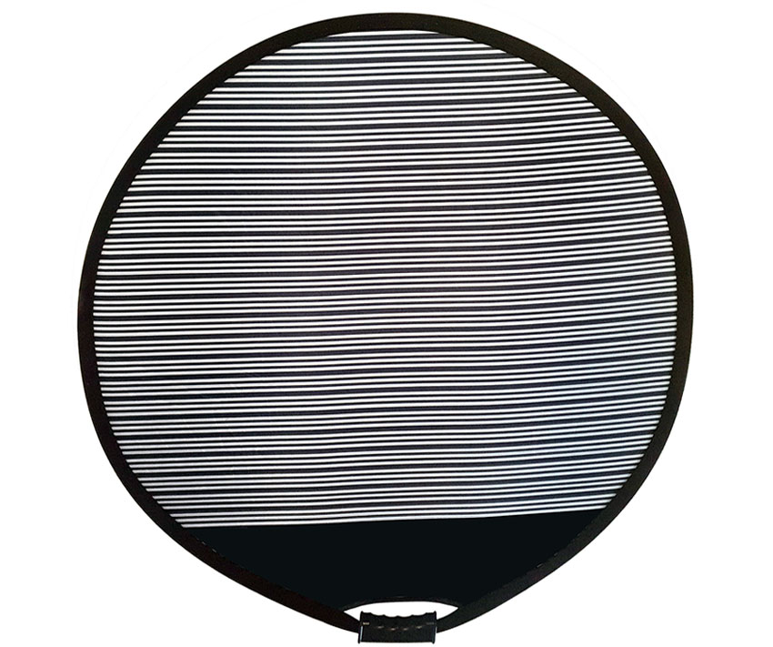 Dellenreflektor-rund-faltbar, mit Logofeld, B-Ware